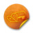 Orange sticker badges 297 Icon